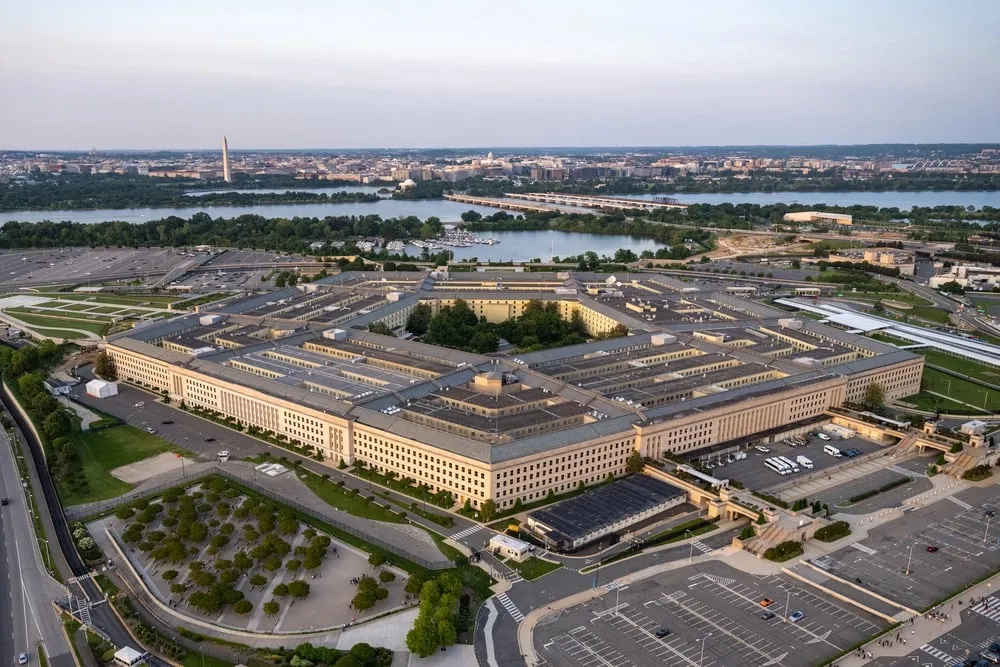 Aerial view of the Pentagon, Washington D.C.